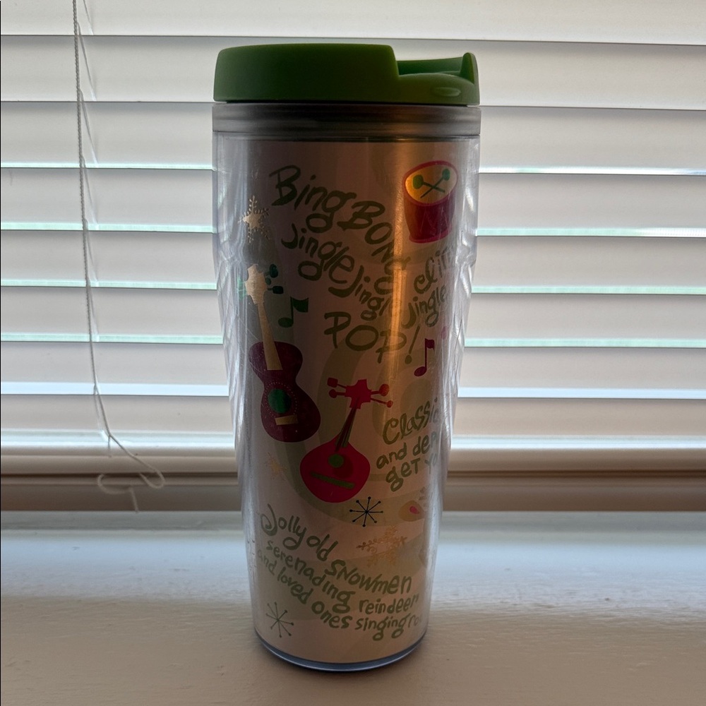 Starbucks Holiday Musical Tumbler with Green Lid